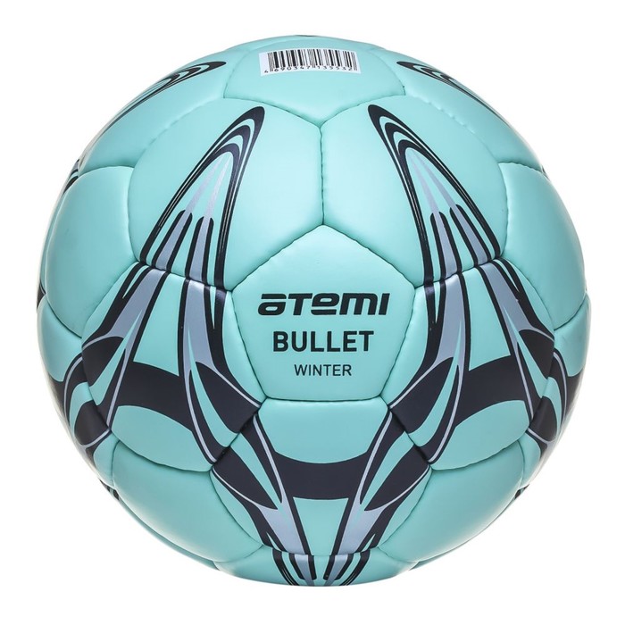 Мяч футбольный Atemi ATTACK-BULLET WINTER, PU, зелен, размер 5, окруж 68-70