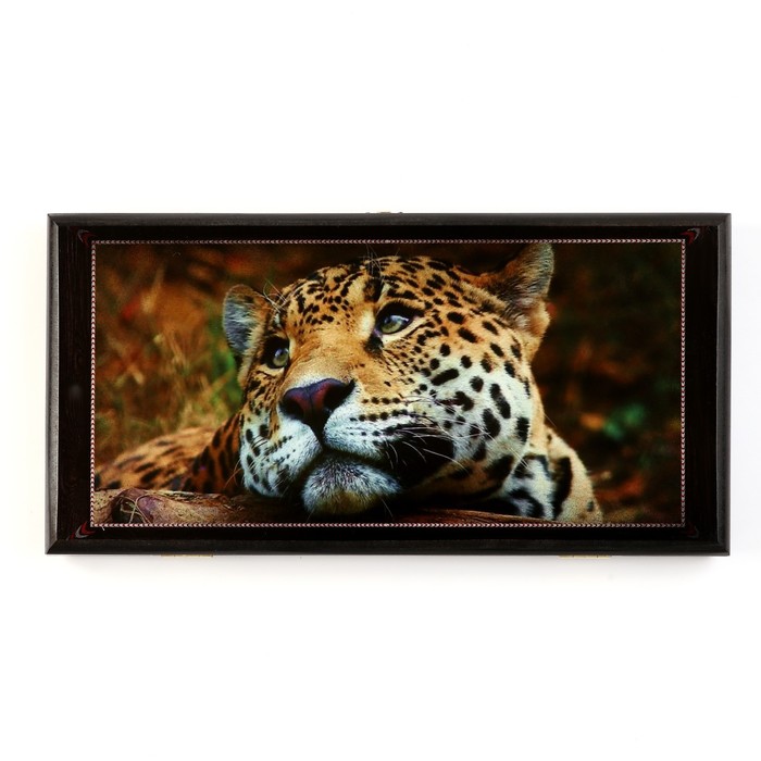 

Нарды "Леопард", деревянная доска 40 x 40 см, с полем для игры в шашки