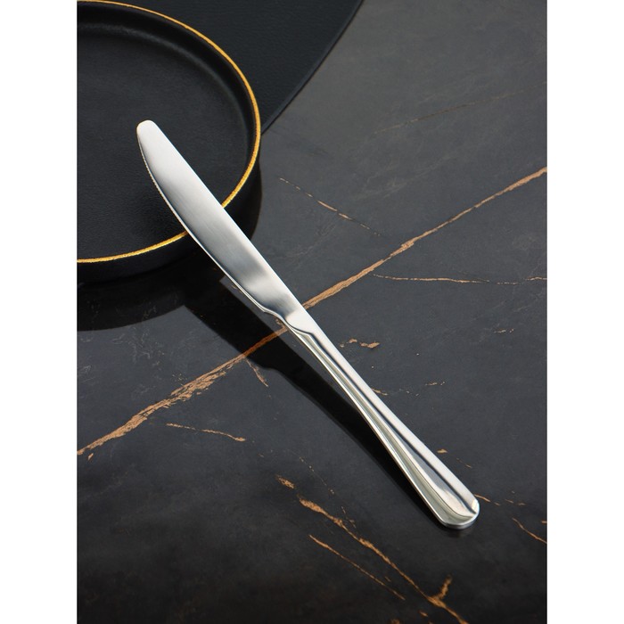 Набор ножей столовых Доляна, h=23 см, толщина 5 мм, 410 сталь, 3 шт