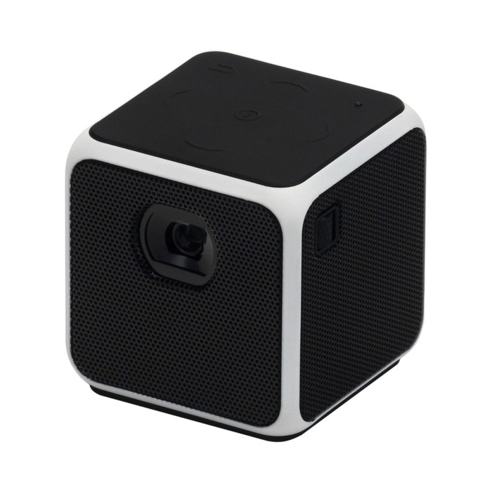 фото Мини-кинотеатр digma dimagic cube e (dm004), проектор, чёрный/белый