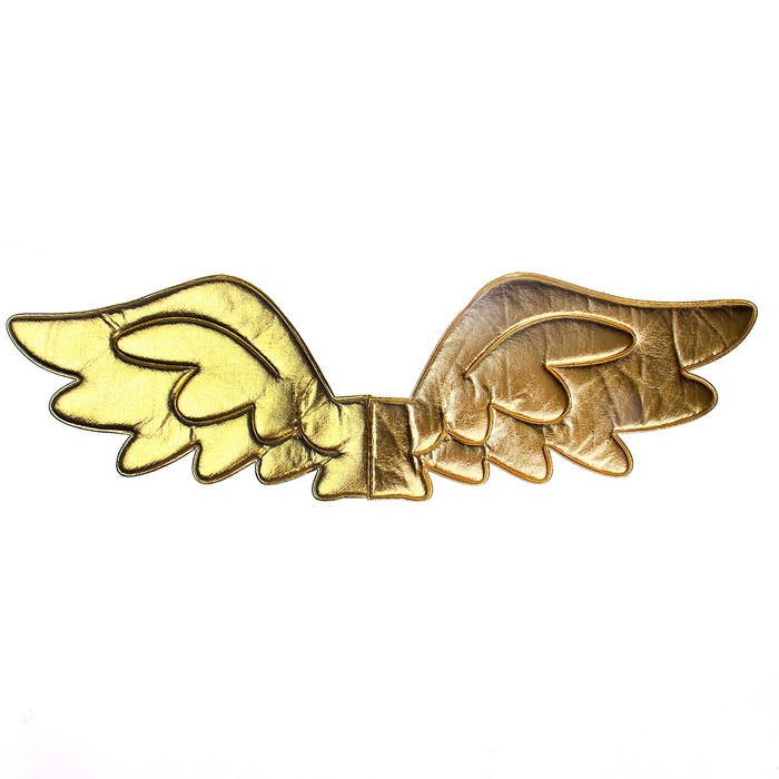 Карнавальные крылья Ангел, цвет золотой