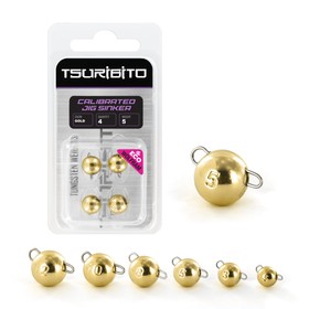 

Груз "Чебурашка" TSURIBITO Tungsten Weights Calibrated Jig Sinker, вольфрамовая, 1.5 г, 8 шт., цвет