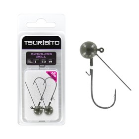 

Джиг-головка TSURIBITO Weedless Ball, вольфрамовая, крючок №1, вес 5.3 г, 3 шт., зеленый