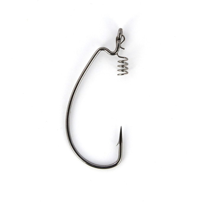 фото Крючки офсетные yoshi onyx offset hook magna hd (bn), big eye with spring, размер 5/0, с пружинкой,