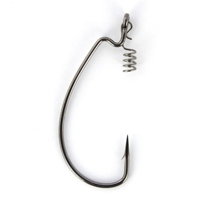 фото Крючки офсетные yoshi onyx offset hook 5/0 (bn), big eye with spring, с пружинкой, 5 шт., набор 95