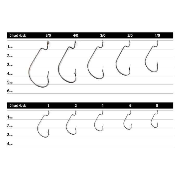 фото Крючки офсетные yoshi onyx offset hook 2 (bn), big eye, 10 шт., набор