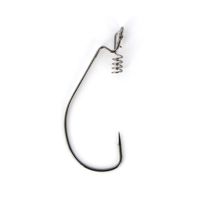 фото Крючки офсетные yoshi onyx offset hook long 3/0 (bn), big eye with spring, с пружинкой, 5 шт., набор