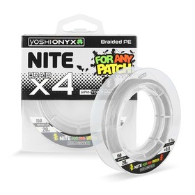 

Леска плетеная Yoshi Onyx NITE 4, 0.15 мм, тест 5.9 кг, 135 м, серый