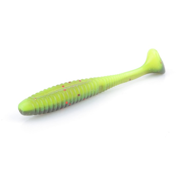 фото Приманка yoshi onyx salt patch turboshad 75, цвет chartreuse darkback, 6 шт., набор