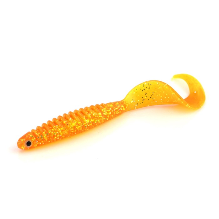 фото Приманка yoshi onyx salt patch gig tail 95, цвет greenback carrot, 4 шт., набор