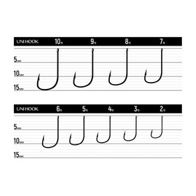 

Крючки Yoshi Onyx UNI HOOK (BN), крючок № 7, 10 шт., набор