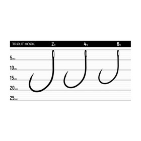 

Крючки Yoshi Onyx TROUT HOOK (BN), крючок № 6, 5 шт., набор