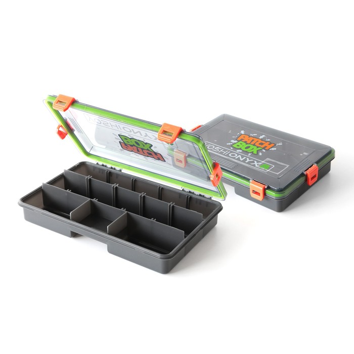 Коробка рыболовная Yoshi Onyx Patch Box, 27.5х18х5 см, зелено-оранжевая