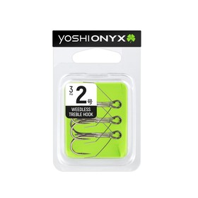 

Тройники Yoshi Onyx с незацепляйкой Weedless Treble Hook, размер №2, 25 мм, 3 шт., набор