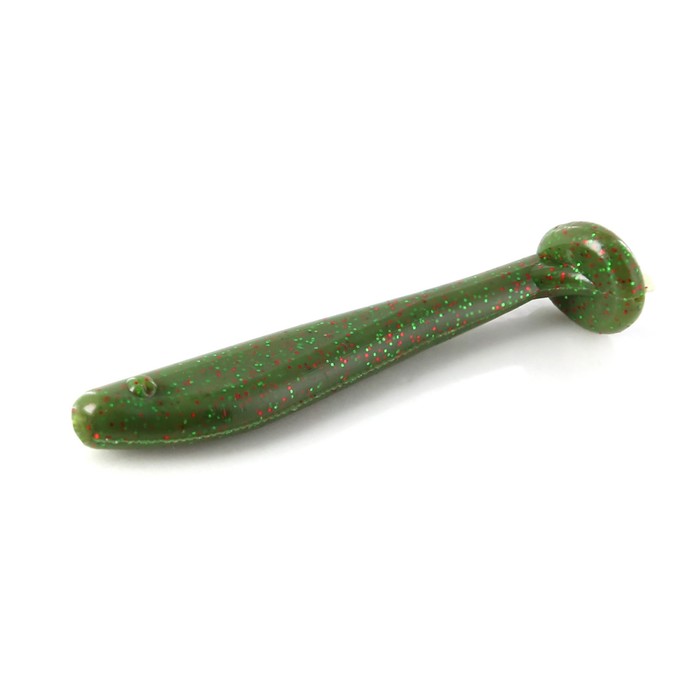 Виброхвост HACKER PROPER SHAD, 80 мм, 6 г, цвет Olive Sparkles, 4 шт., набор