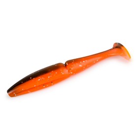 

Виброхвост HACKER RIDGE SHAD, 80 мм, цвет Black Orange Belly, силиконовый, 6 шт., набор