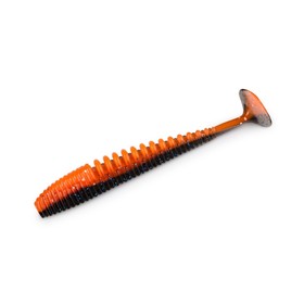 

Виброхвост HACKER AMAZON, 88 мм, съедобная, силиконовая, цвет Black Orange Belly, 5 шт., набор 950