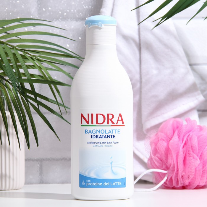 Пена-молочко для ванны увлажняющая NIDRA с молочными протеинами, 750 мл