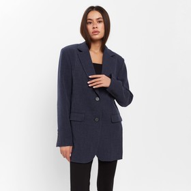 Пиджак женский с боковыми разрезами MIST размер 44-46, цвет синий