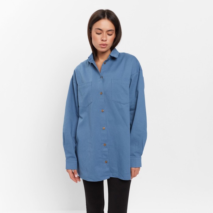 

Рубашка женская джинсовая MIST: Denim р.48-50, синий