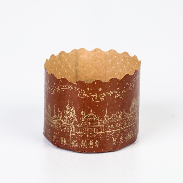 Форма бумажная для кекса, маффинов и кулича "Храм золотой" 60 х 45 мм  (фасовка 4000 шт) 9499032