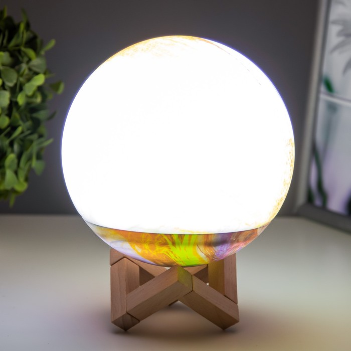 Ночник "Планета" LED 3Вт  USB RGB 18х18х20 см 9225713