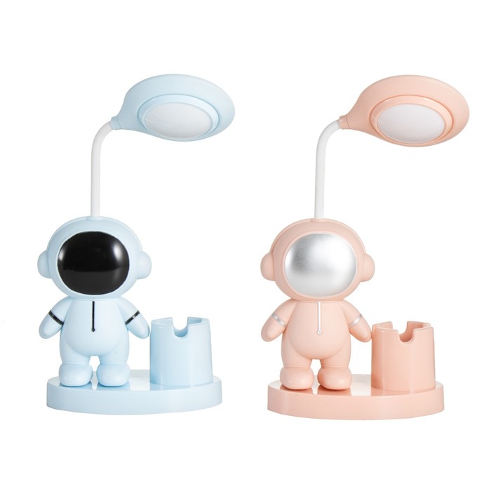 Настольная лампа "Космонавт" LED 2Вт USB АКБ МИКС 7,3х13х31 см 9236023