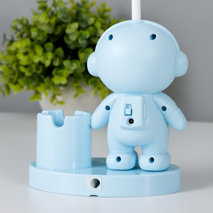 Настольная лампа "Космонавт" LED 2Вт USB АКБ МИКС 7,3х13х31 см 9236023