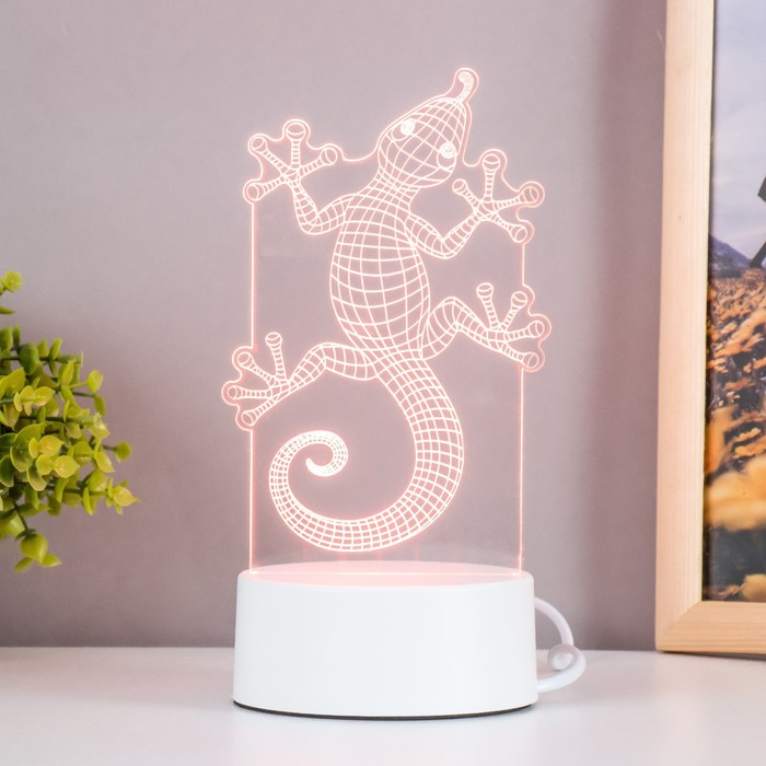 

Светильник "Геккон" LED белый 9х9,5х15 см RISALUX