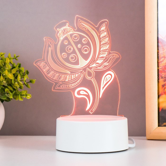 

Светильник "Божья коровка" LED белый 11,9х9,5х15,1 см RISALUX