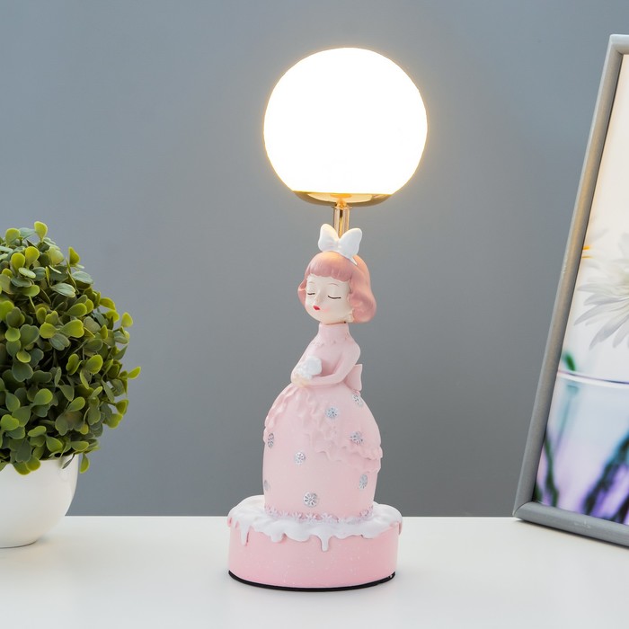 

Настольная лампа "Девушка" LED USB розовый 14х10,5х31,5 см RISALUX