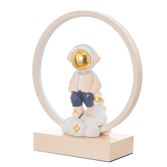 Настольная лампа "Космонавт" LED 15Вт бежевый 25,5х10х29,5 см 9330725