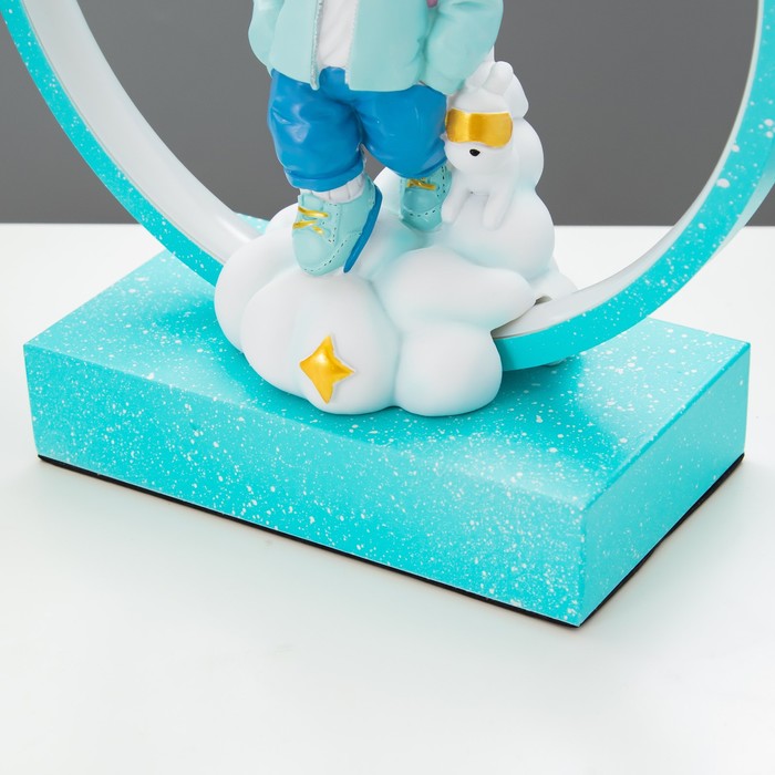 Настольная лампа "Космонавт" LED 15Вт лазурный 25,5х10х29,5 см 9330726