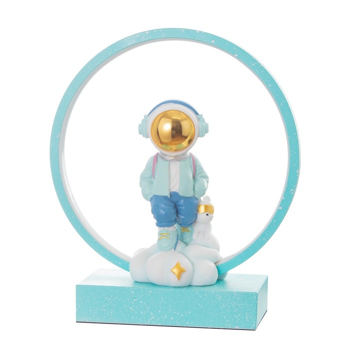 Настольная лампа "Космонавт" LED 15Вт лазурный 25,5х10х29,5 см 9330726