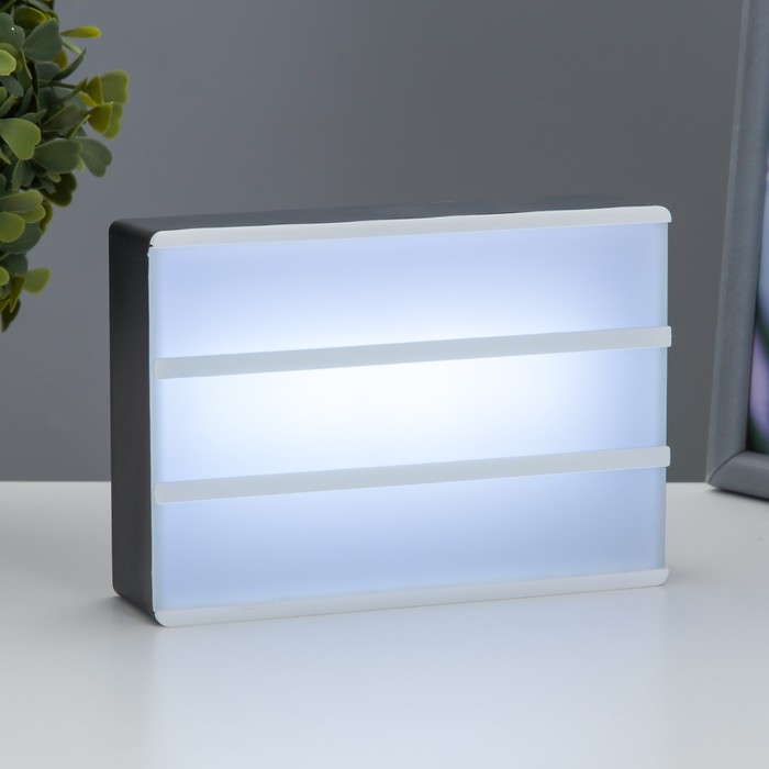 

Ночник "Буквы" LED от батареек/USB бело-чёрный 10,5х15х4 см
