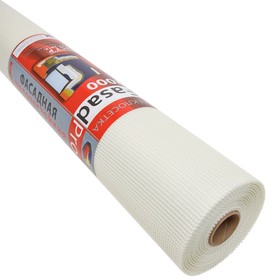 

Сетка стеклотканевая фасадная (рядовая) FasadPro2000, 4х5 мм, 1х50 м, 2000 Н, ГОСТ