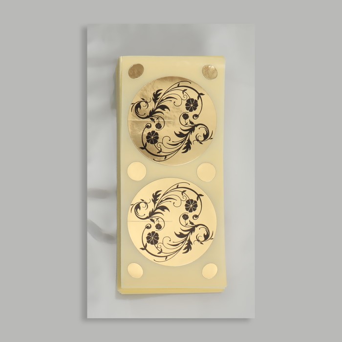 Стикини, с родинками, d = 47 мм, цвет золотистый