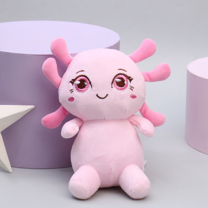 фото Мягкая игрушка «аксолотль», цвет розовый milo toys
