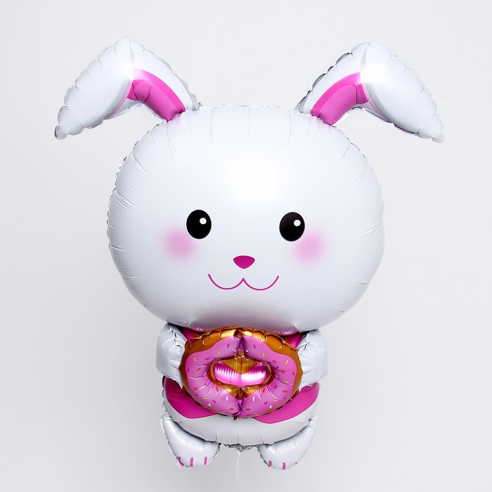 Шар фольгированный 28 Кролик с пончиком