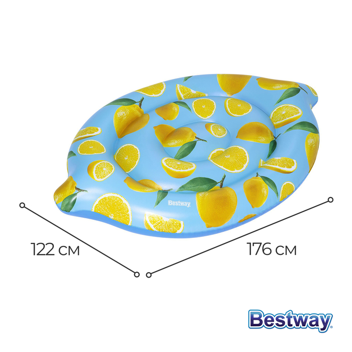 фото Матрас для плавания «лимонная сенсация», 176 х 122 см, 43392 bestway