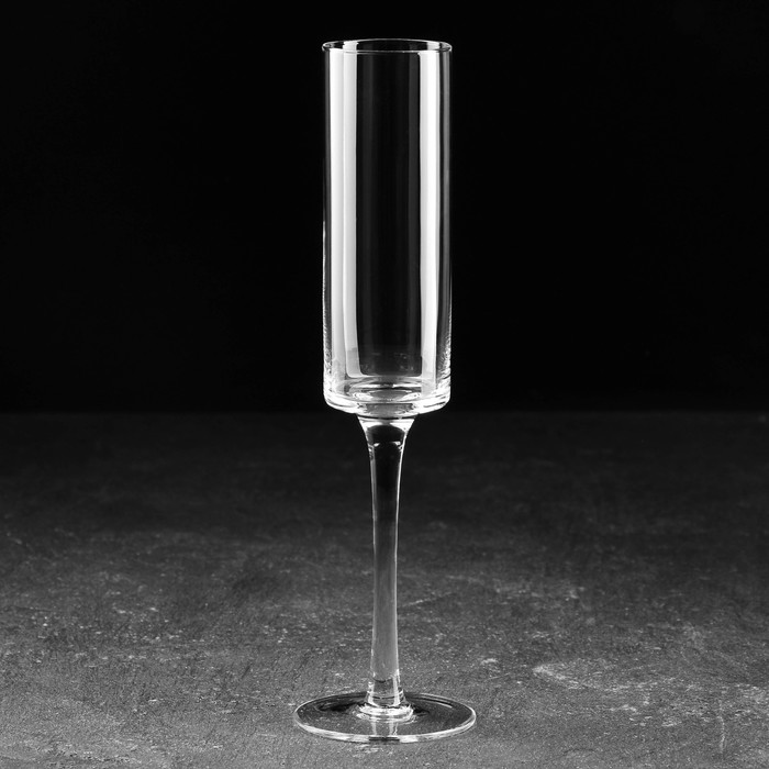 Бокал стеклянный для шампанского Magistro «Алхимия», 200 мл цена и фото