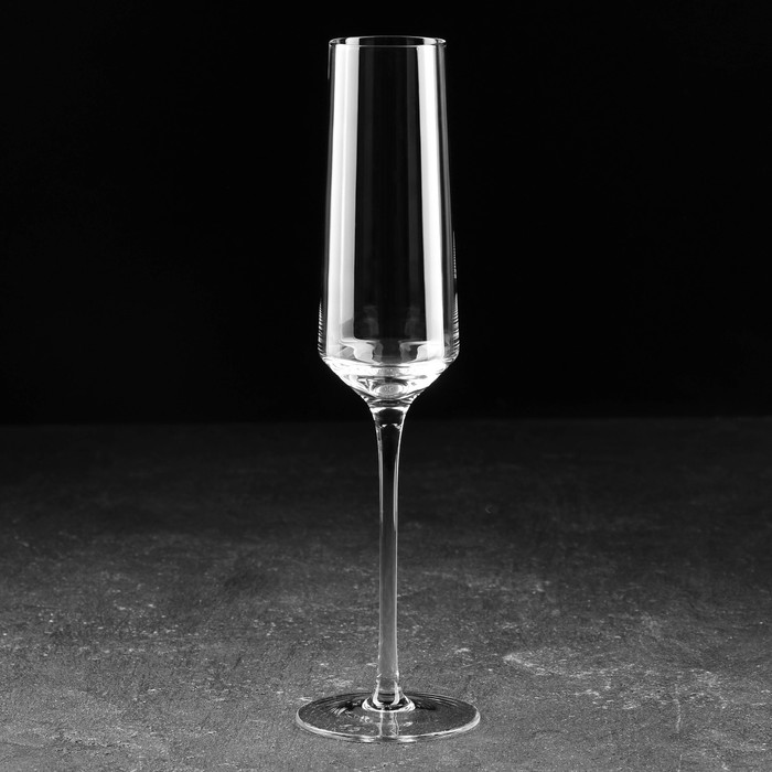 Бокал стеклянный для шампанского Magistro «Алхимия», 230 мл цена и фото