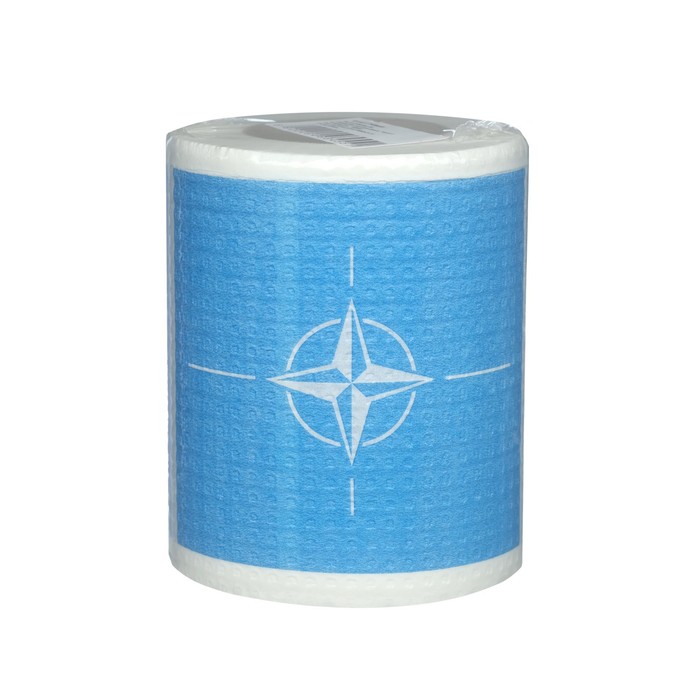 фото Сувенирная туалетная бумага "флаг нато", 9,5х10х9,5 см русма