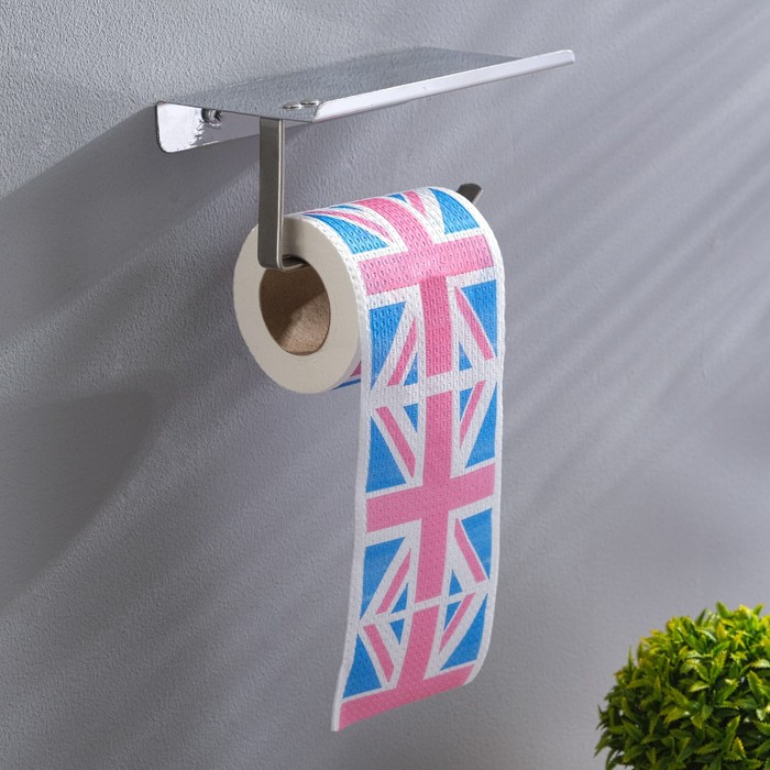 Сувенирная туалетная бумага Флаг Британия, 9,5х10х9,5 см туалетная бумага сувенирная сердечки с рисунком 1 рулон
