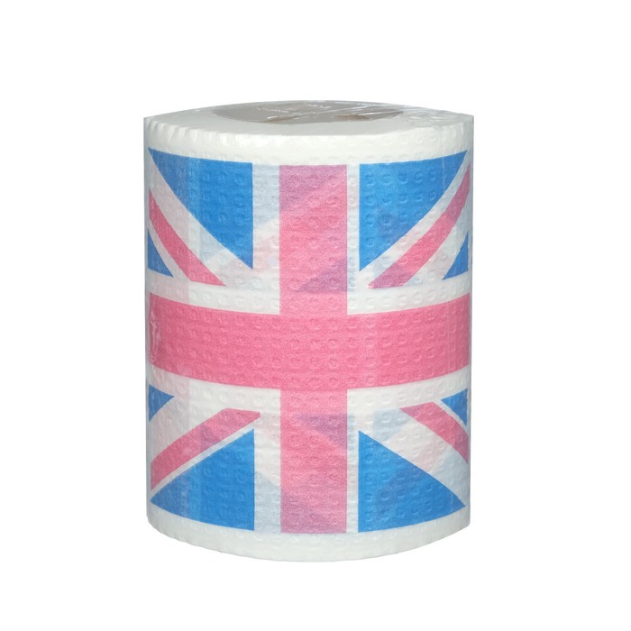 фото Сувенирная туалетная бумага "флаг британия", 9,5х10х9,5 см русма