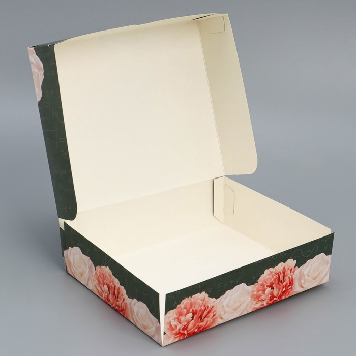 Коробочка для кондитерских изделий «Золотому учителю»  17 × 20 × 6 см 4746043