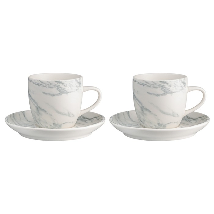 Набор чайных пар Liberty Jones Marble, 250 мл набор кофейных пар 4 предмета shining marble