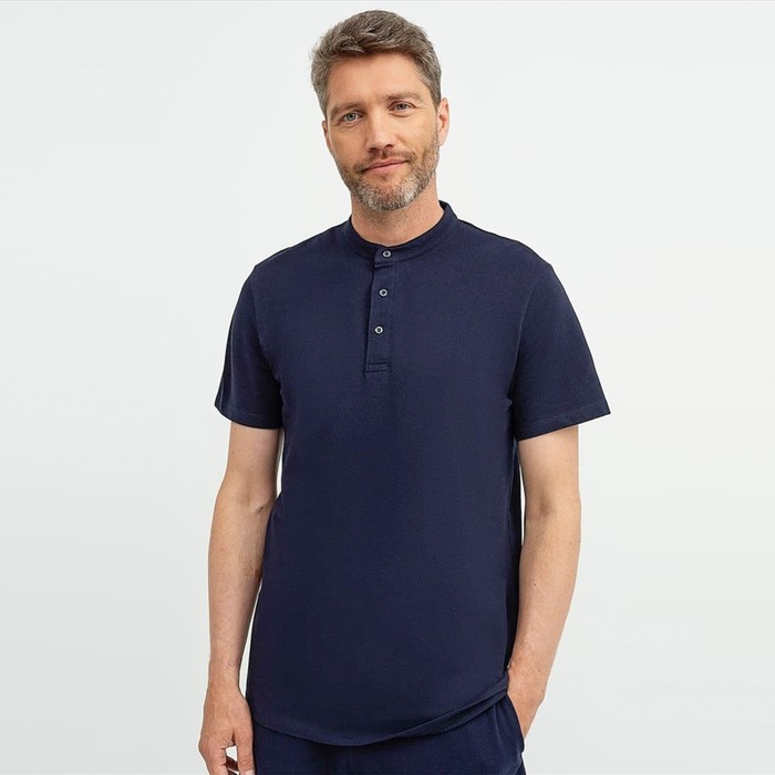 Джемпер (футболка) мужская, цвет синий, размер 50
