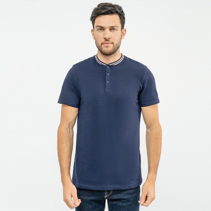 Джемпер (футболка) мужская, цвет неви, размер 58