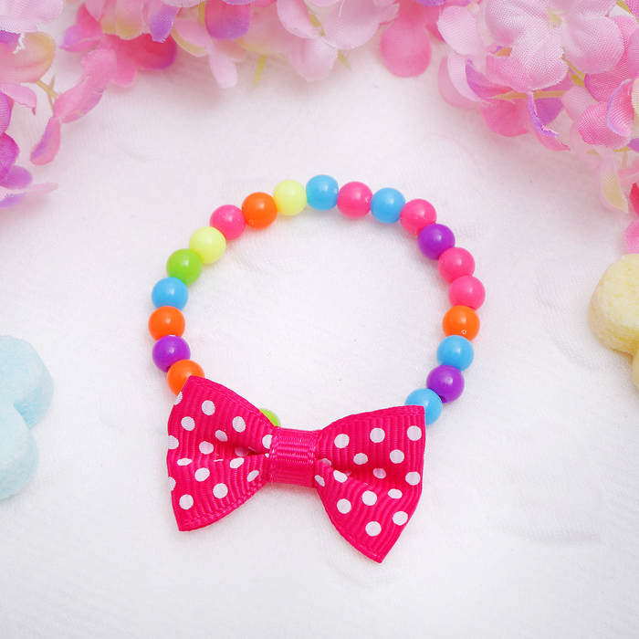 Браслет детский "Выбражулька" бант, цвет МИКС